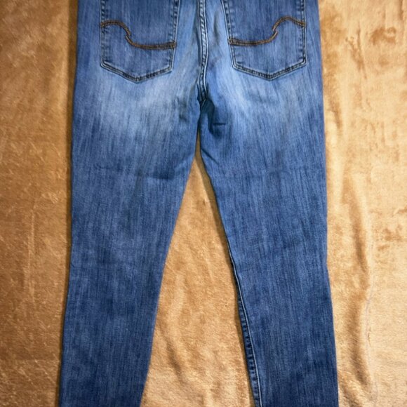 Signature by Levi Strauss & Co. Women 8 Blue High Rise Ankle Skinny Leg (O) - Picture 9 of 10